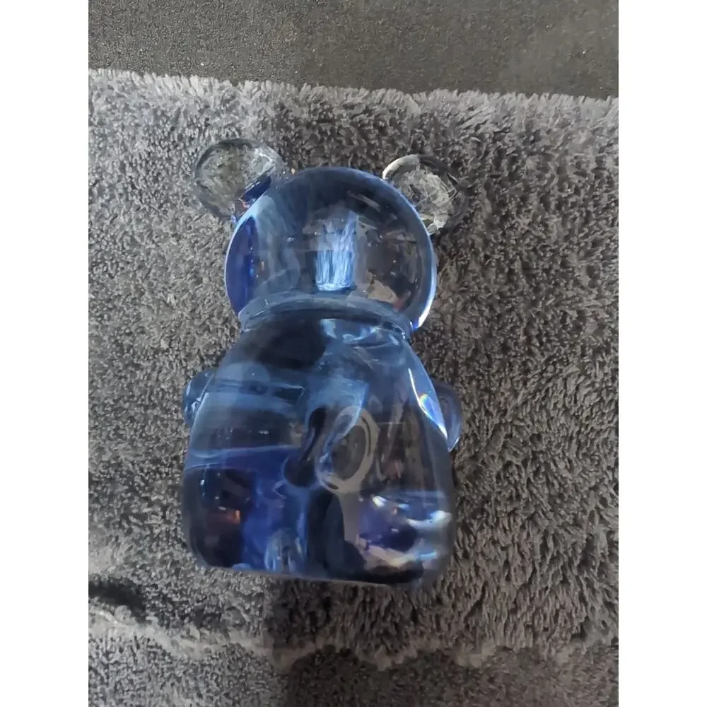 Lot: US Commemorative Fine Art Gallery COBALT BLUE Glass Koala 🐨 BEAR 3”
